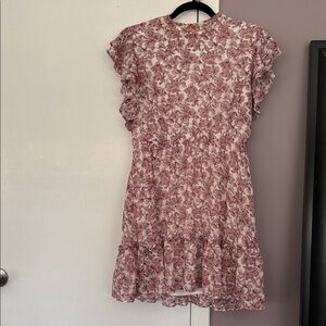 Baltic Born Pink Floral Mini Dress